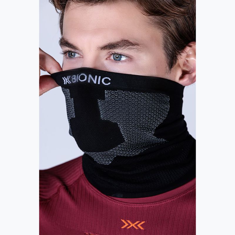 X-Bionic Neckwarmer x μαύρο/γκρι snood 5