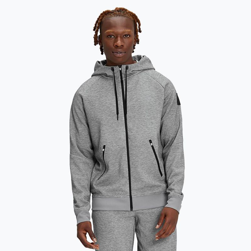 Ανδρικό On Running Hoodie με φερμουάρ γκρι