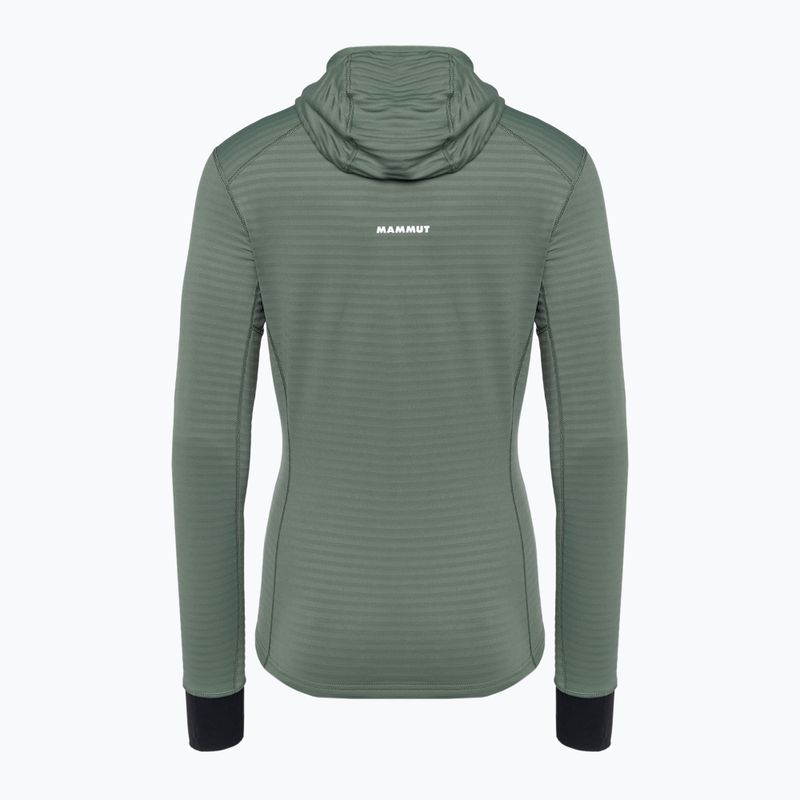 Mammut γυναικείο fleece φούτερ Taiss Light ML με κουκούλα σκούρο νεφρίτη/μαύρο 6