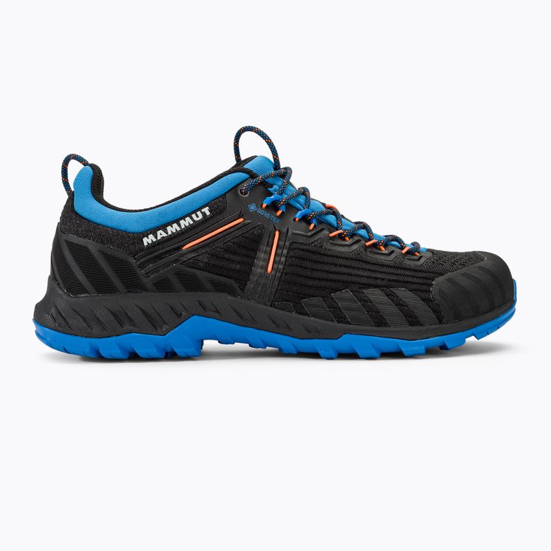 Ανδρικά παπούτσια πρόσβασης Mammut Alnasca Knit III Low GTX black/glacier blue 2