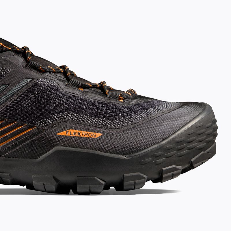 Ανδρικές μπότες πεζοπορίας Mammut Ducan II Low GTX μαύρο/ σκούρο μανταρίνι 9