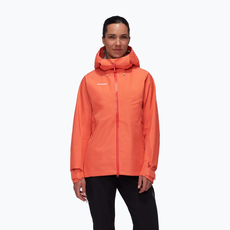 Mammut Crater IV HS Hooded γυναικείο μπουφάν βροχής ροδακινί