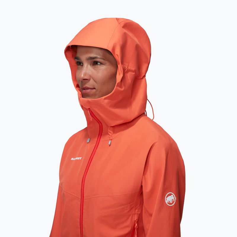 Mammut Crater IV HS Hooded γυναικείο μπουφάν βροχής ροδακινί 4