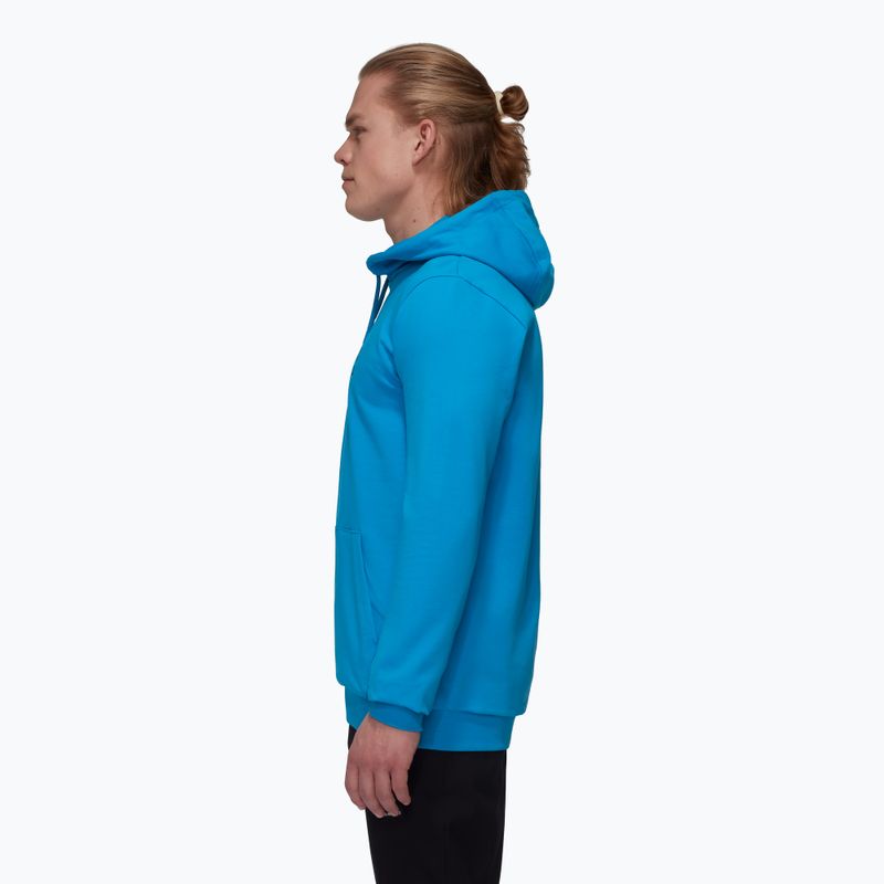 Ανδρικό φούτερ Mammut ML Hoody Logo glacier blue 3