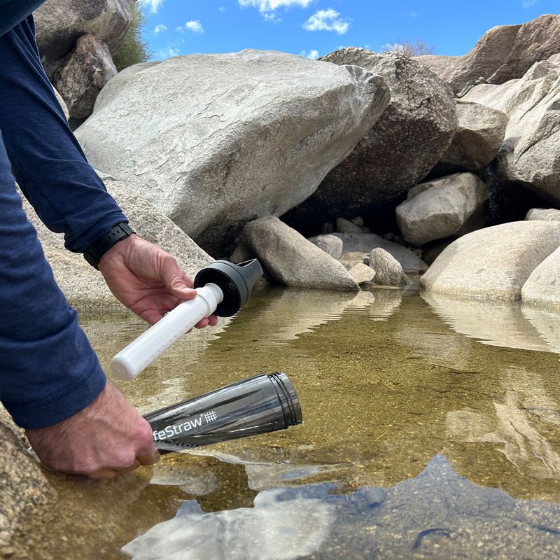 Μπουκάλι ταξιδιού Lifestraw Go 2.0 με φίλτρο 650ml μαύρο 5