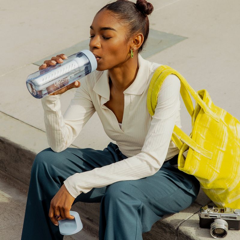 Μπουκάλι ταξιδιού Lifestraw Go 2.0 με φίλτρο 650ml μπλε της Ισλανδίας 6