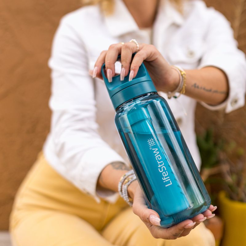 Μπουκάλι ταξιδιού Lifestraw Go 2.0 με φίλτρο 1 l lagoon teal 5