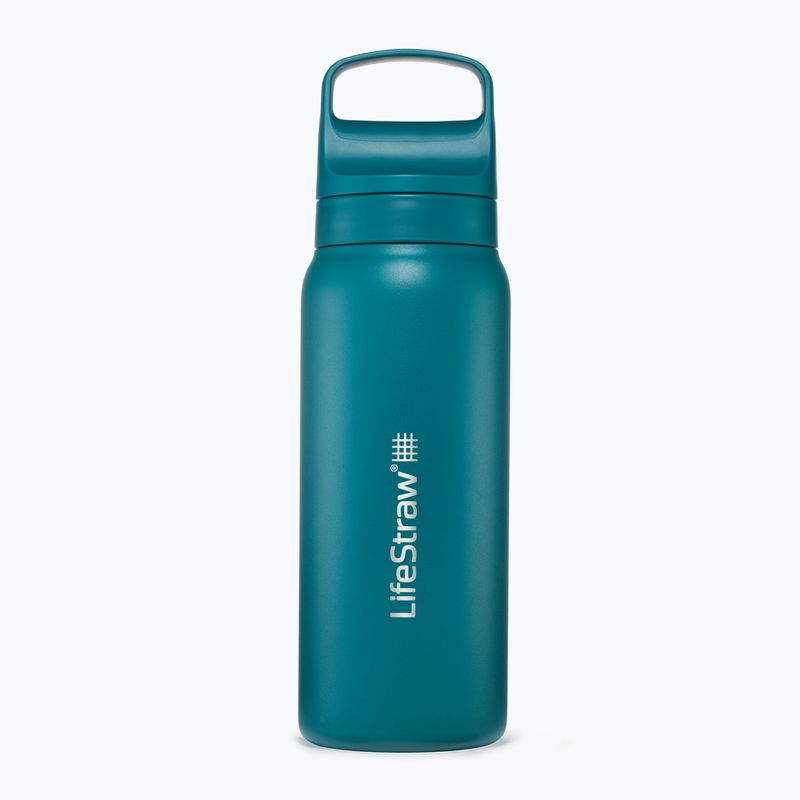 Lifestraw Go 2.0 Μπουκάλι ταξιδιού από χάλυβα με φίλτρο 1 l lagoon teal