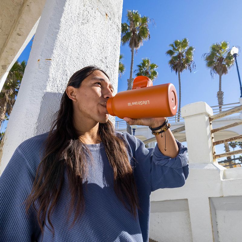 Lifestraw Go 2.0 Ατσάλινο μπουκάλι ταξιδιού με φίλτρο 1 l kyoto orange 5