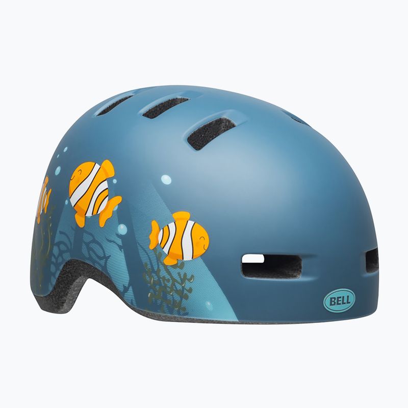 Παιδικό κράνος ποδηλάτου Bell Lil Ripper clown fish matte gray/blue