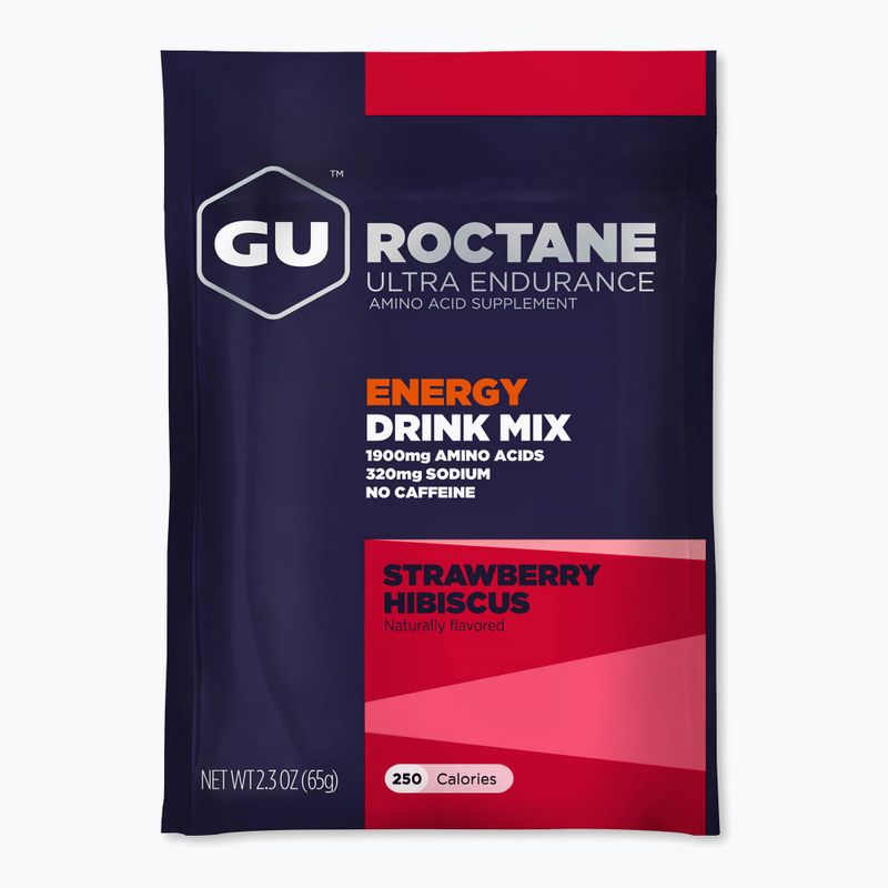 Ενεργειακό ποτό GU Roctane Energy Drink Mix 65 g strawberry/hibiskus