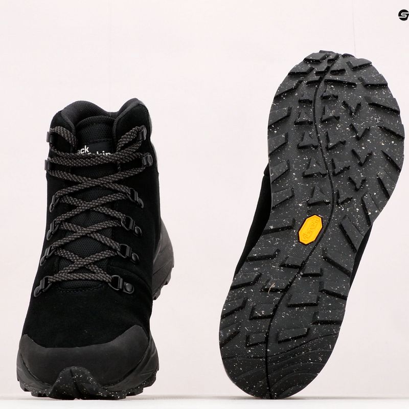 Jack Wolfskin γυναικείες μπότες πεζοπορίας Terraventure Urban Mid μαύρο 4053561 11