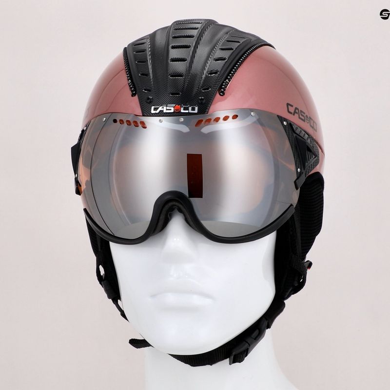 CASCO κράνος σκι SP-2 Carbonic Visor ροζ 07.3736 10