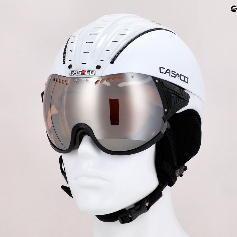 CASCO κράνος σκι SP-2 Carbonic Visor λευκό 07.3737 11