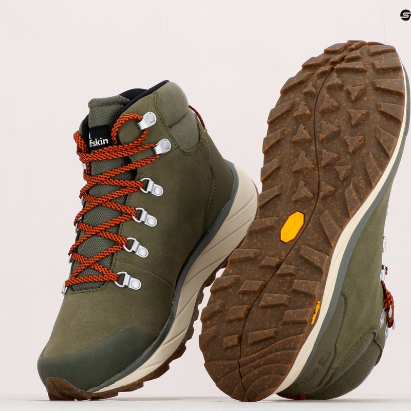 Jack Wolfskin ανδρικές μπότες Trekking Terraventure Urban Mid πράσινες 4053561 11