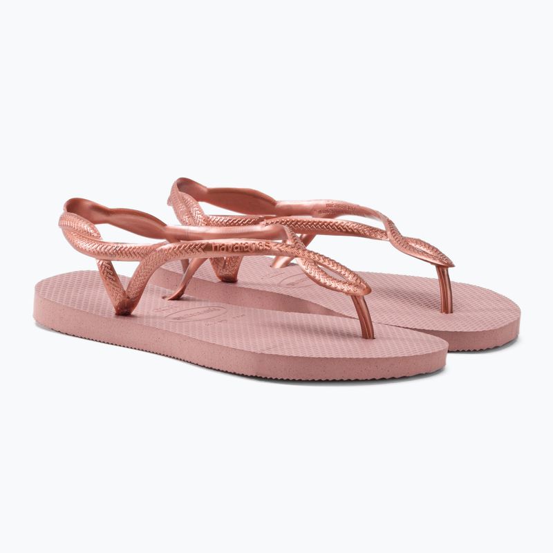 Γυναικείες σαγιονάρες Havaianas Luna ροζ H4129697 5