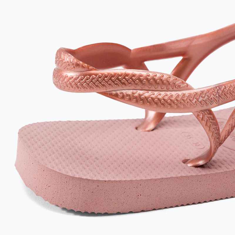 Γυναικείες σαγιονάρες Havaianas Luna ροζ H4129697 8