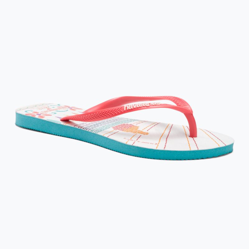 Γυναικείες σαγιονάρες Havaianas Slim Local Soul Ibiza κόκκινο/μπλε/πορτοκαλί