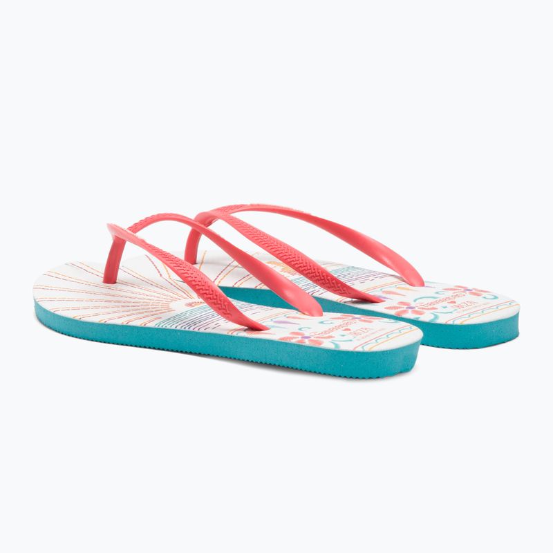 Γυναικείες σαγιονάρες Havaianas Slim Local Soul Ibiza κόκκινο/μπλε/πορτοκαλί 3