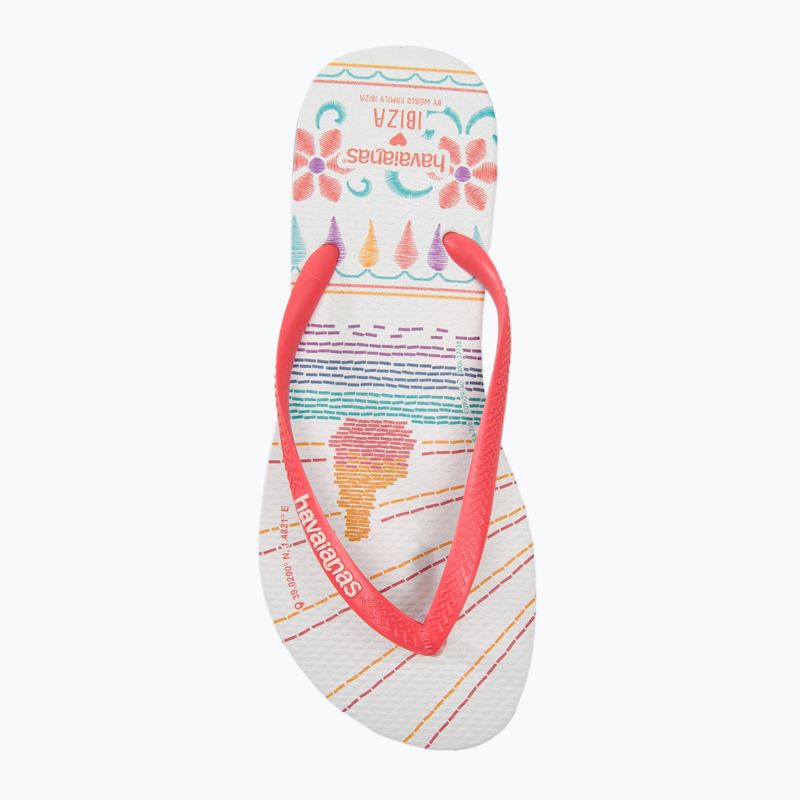 Γυναικείες σαγιονάρες Havaianas Slim Local Soul Ibiza κόκκινο/μπλε/πορτοκαλί 6