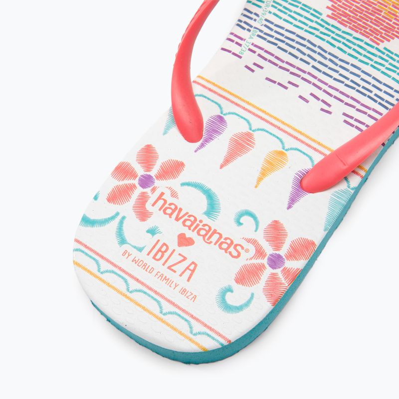 Γυναικείες σαγιονάρες Havaianas Slim Local Soul Ibiza κόκκινο/μπλε/πορτοκαλί 8