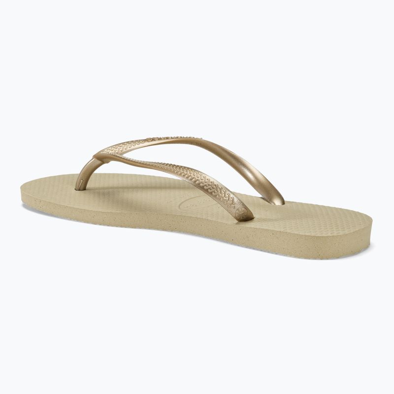 Γυναικείες σαγιονάρες Havaianas Slim sand grey / light golden 3