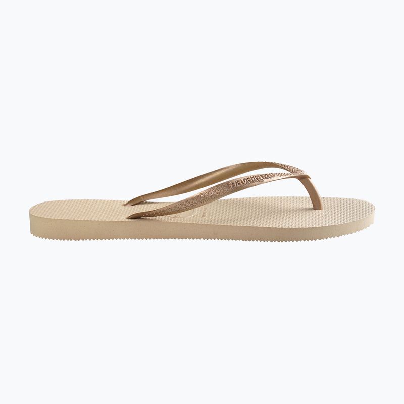 Γυναικείες σαγιονάρες Havaianas Slim sand grey / light golden 9