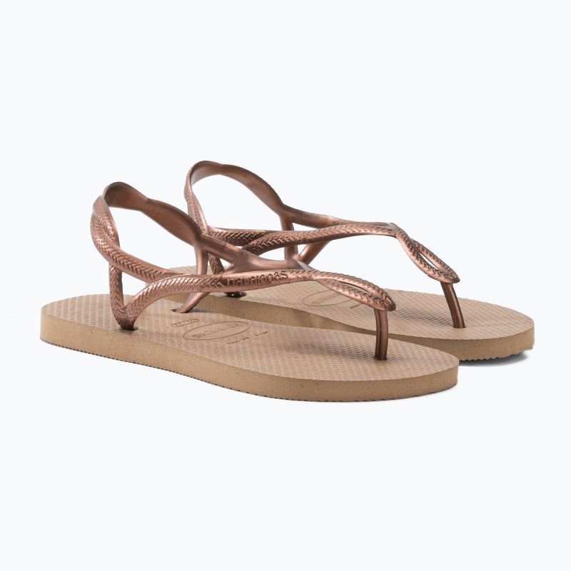 Havaianas Luna μπεζ γυναικεία σανδάλια H4129697 5