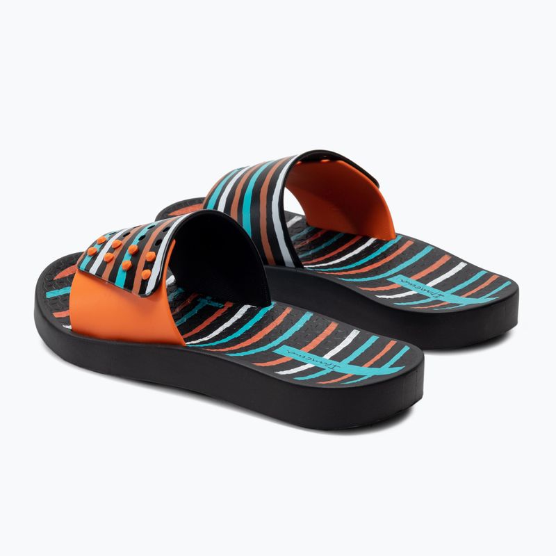 Ipanema Unisex Slide παιδικές σαγιονάρες μαύρο και πορτοκαλί 83231-23024 3