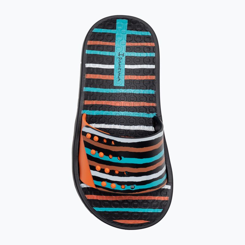 Ipanema Unisex Slide παιδικές σαγιονάρες μαύρο και πορτοκαλί 83231-23024 6