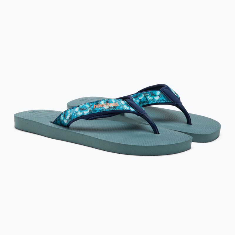 Ανδρικές σαγιονάρες Havaianas Surf Material ασημί/μπλε 4