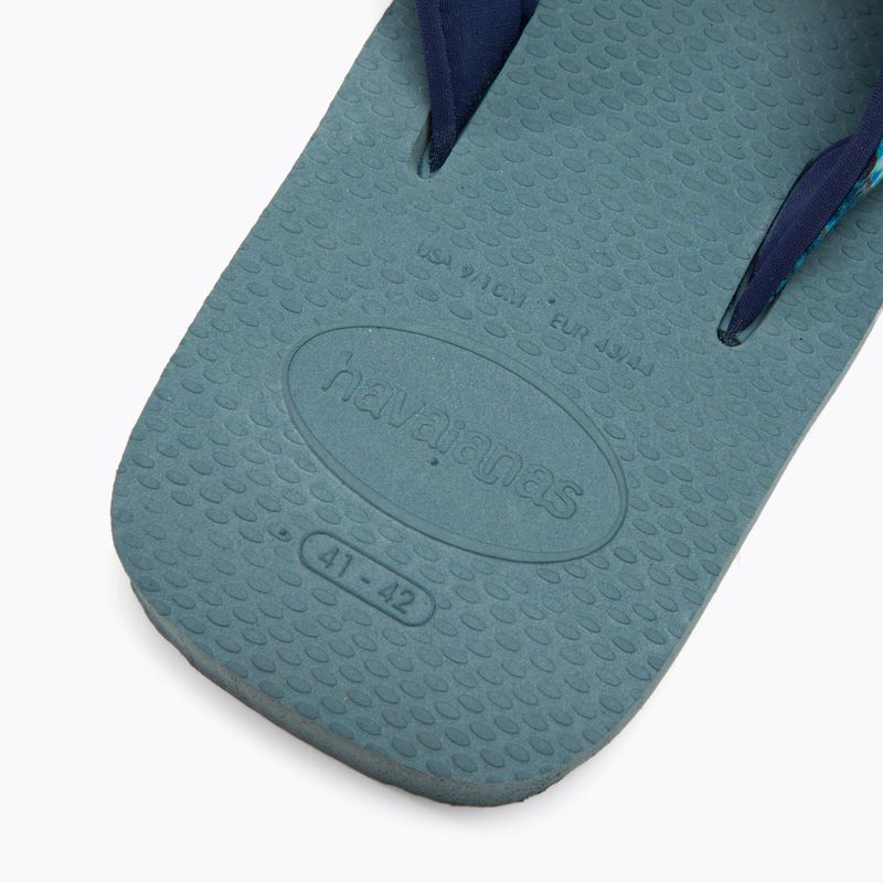 Ανδρικές σαγιονάρες Havaianas Surf Material ασημί/μπλε 9