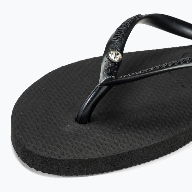 Γυναικείες σαγιονάρες Havaianas Slim Crystal Sw II black 8