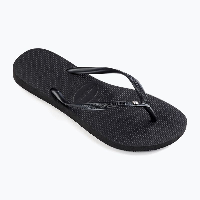 Γυναικείες σαγιονάρες Havaianas Slim Crystal Sw II black 9