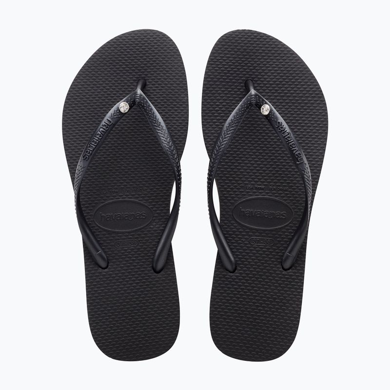 Γυναικείες σαγιονάρες Havaianas Slim Crystal Sw II black 11