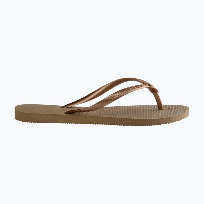 Γυναικείες σαγιονάρες Havaianas Slim Crystal Sw II rode gold 10