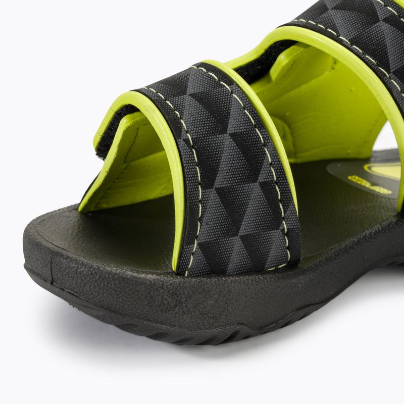 RIDER Basic Sandal V Baby μαύρα/νεοκίτρινα σανδάλια 7