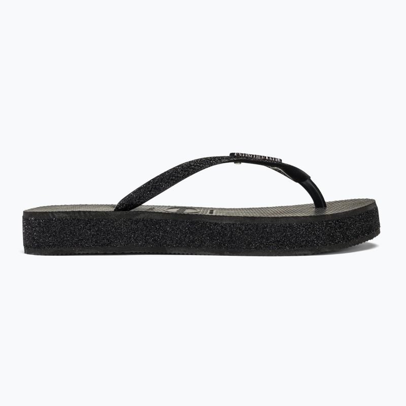 Γυναικείες σαγιονάρες Havaianas Slim Flatform Sparkle black 2