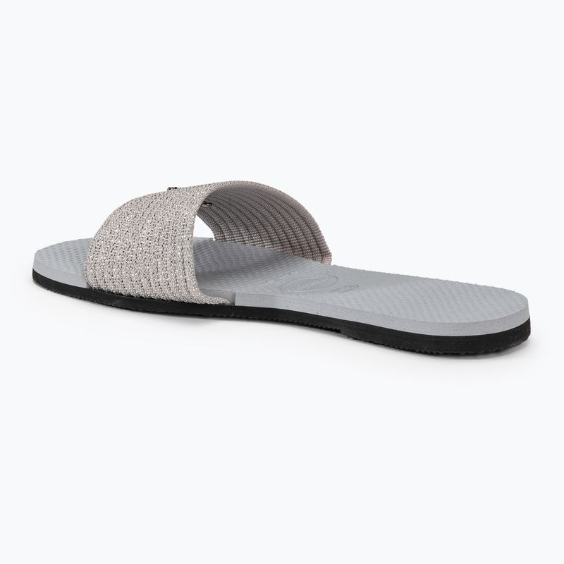 Γυναικείες παντόφλες Havaianas You Malta Metallic ice grey 3