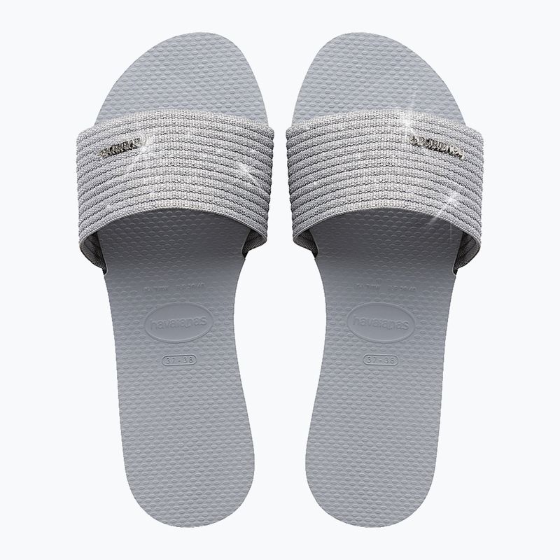 Γυναικείες παντόφλες Havaianas You Malta Metallic ice grey 11