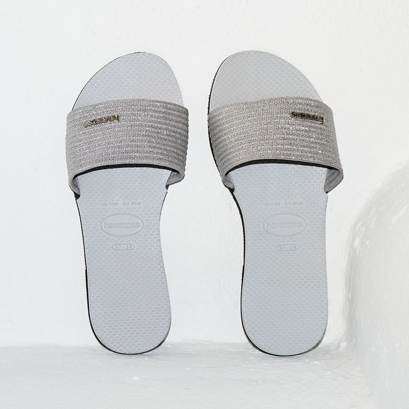 Γυναικείες παντόφλες Havaianas You Malta Metallic ice grey 16