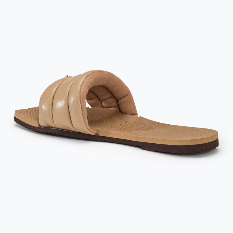 Γυναικείες παντόφλες Havaianas You Milan rose gold 3