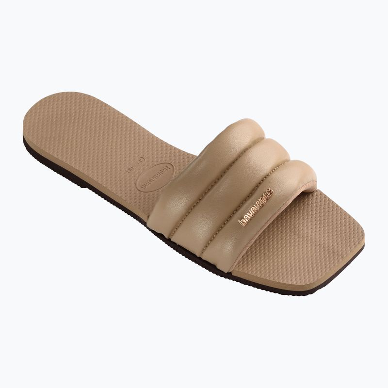 Γυναικείες παντόφλες Havaianas You Milan rose gold 8