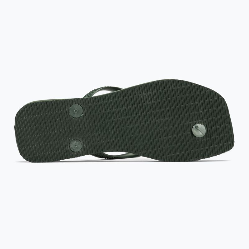 Γυναικείες σαγιονάρες Havaianas Square Logo Metallic green olive 4