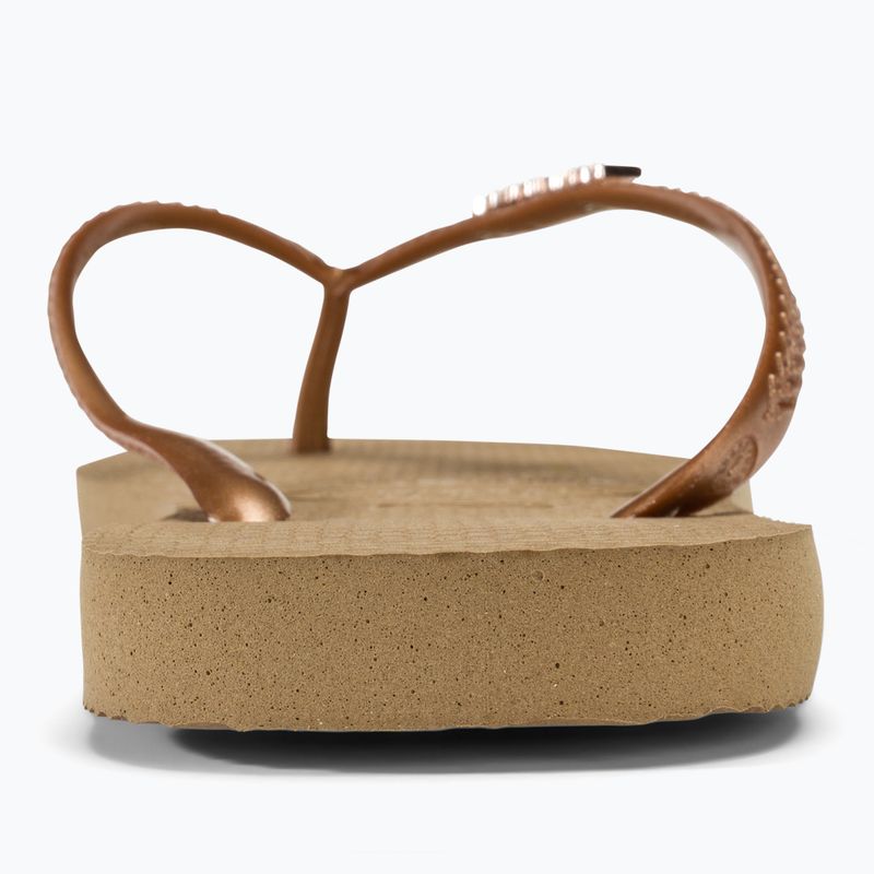 Γυναικείες σαγιονάρες Havaianas Square Logo Metallic rose gold / rose gold 6