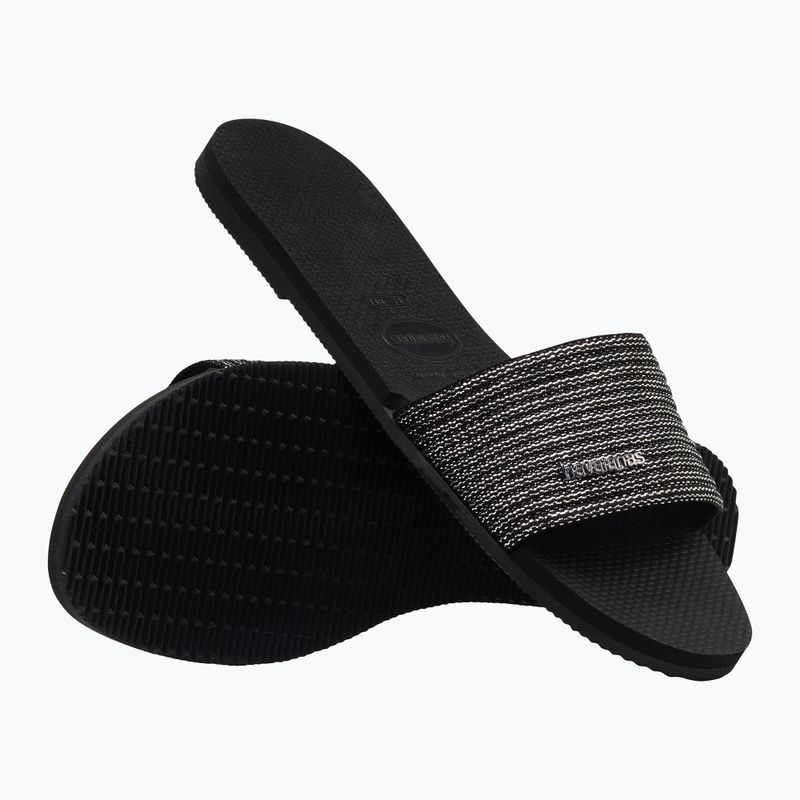 Γυναικείες παντόφλες Havaianas You Malta Metallic black 10