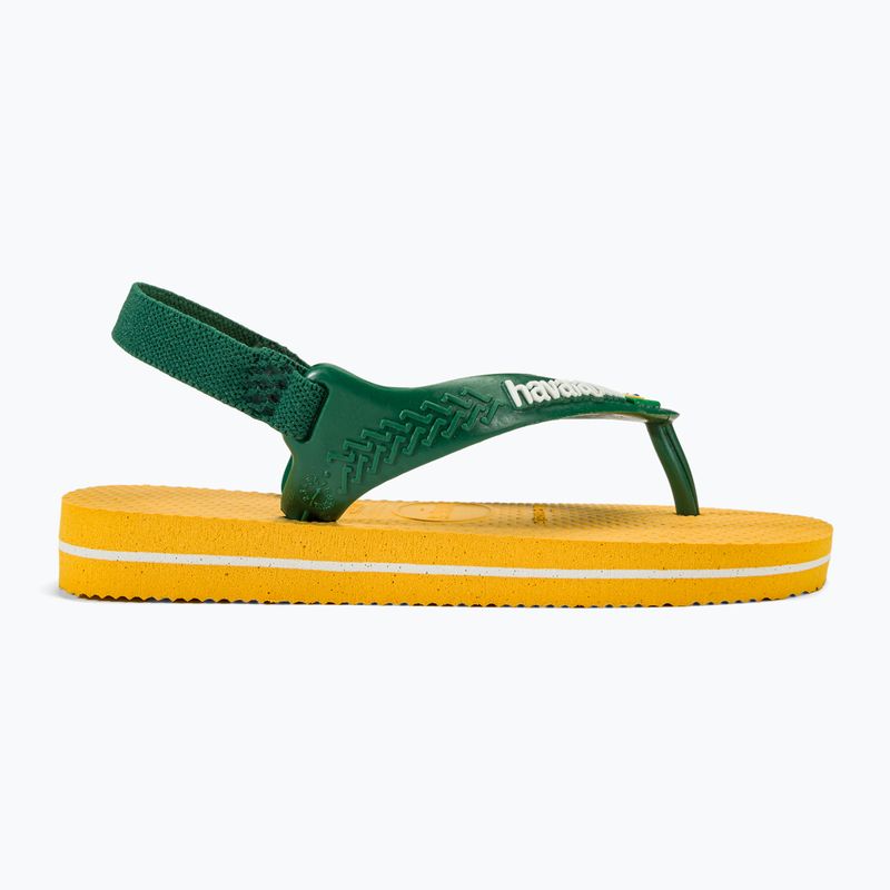 Παιδικά σανδάλια Havaianas Baby Brasil Logo II pop yellow / amazon 2