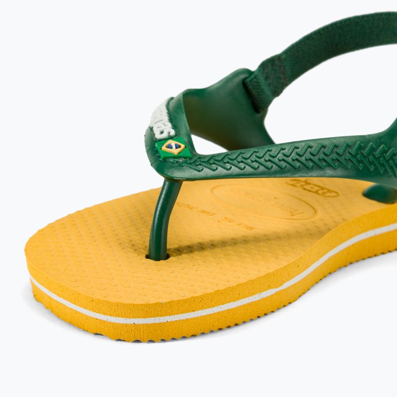 Παιδικά σανδάλια Havaianas Baby Brasil Logo II pop yellow / amazon 8