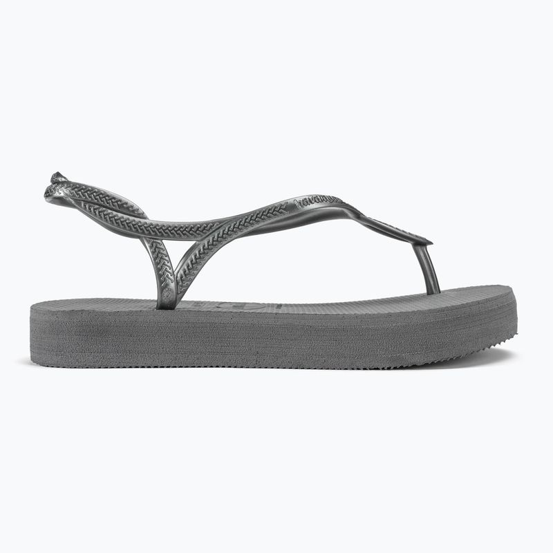 Γυναικεία σανδάλια Havaianas Luna Flatform grey steel 2