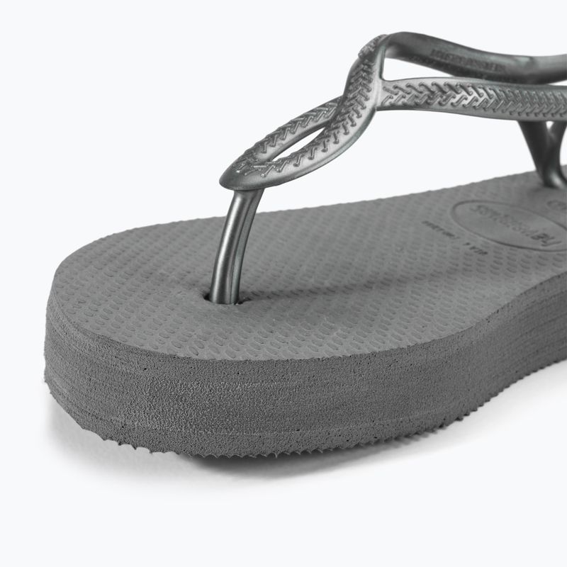 Γυναικεία σανδάλια Havaianas Luna Flatform grey steel 7